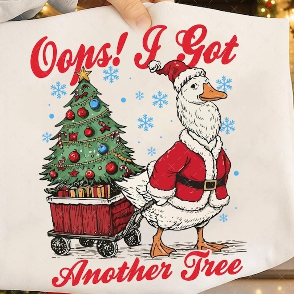 Funny Oops I Got Another Tree Shirt, Funny Christmas Goose Tee